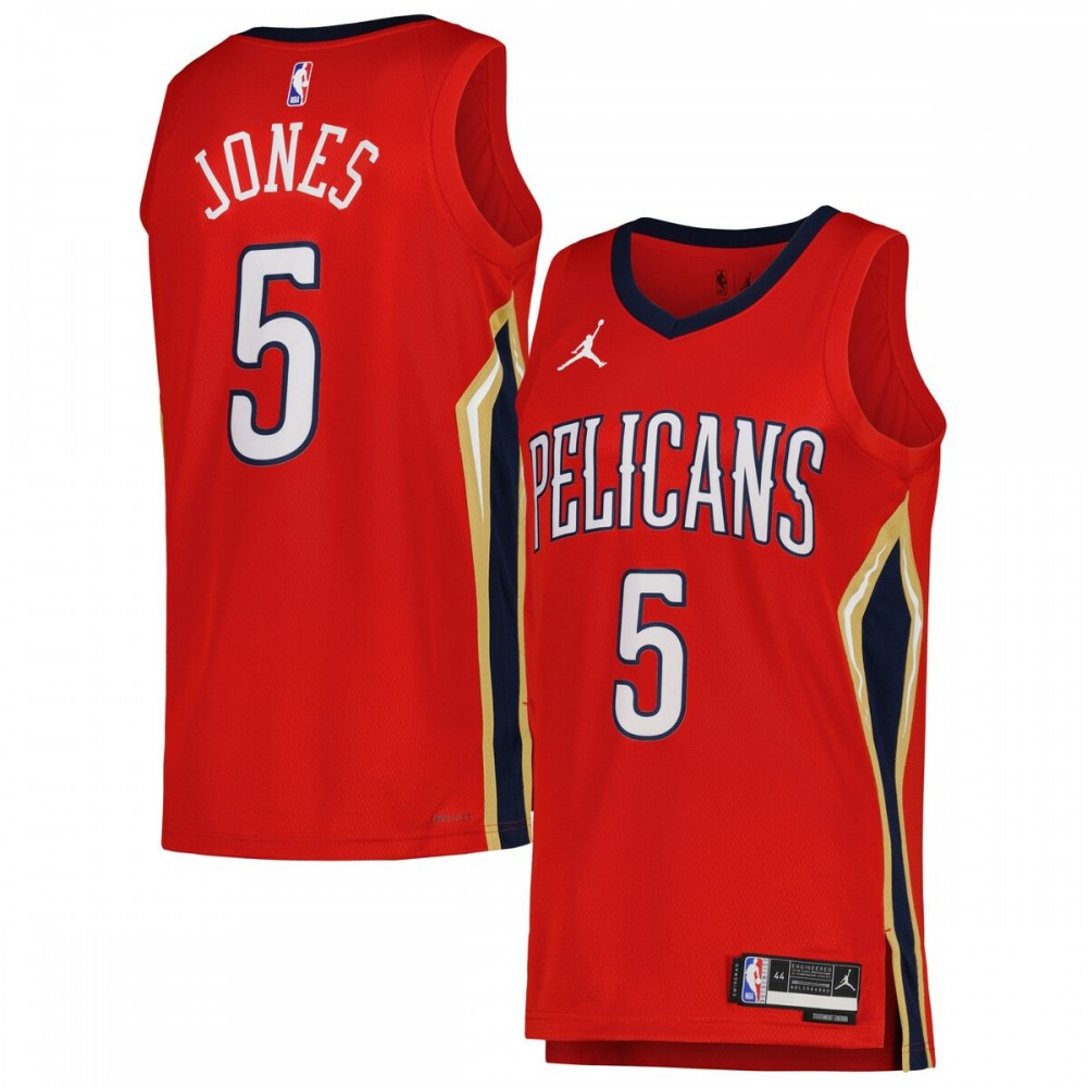 Herbert Jones New Orleans Pelicans Jordan Brand 2022/23 Replica Swingman Jersey - Statement Edition - Red-Pro Kit Vault | Brand New 26/27 Sports Jerseys
